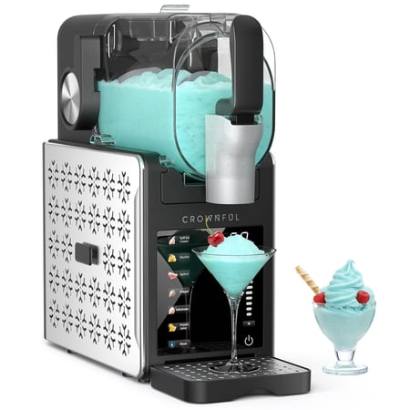 CROWNFUL Slushie Machine for Home, 101oz (64oz Liquid Fill) Frozen Drink Maker, No Ice Needed, 6 Programs for Soft Serve, Frozen Margaritas, Frappés and more, Auto-Clean
