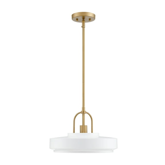 Designers Fountain Odea 14 inch 1-Light Matte White Transitional Pendant Light, D295M-14P-MW
