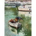 thumbnail image 2 of Strube, Ling 15x18 Gold Ornate Wood Framed with Double Matting Museum Art Print Titled - A Fisher on Sicily, 2 of 4