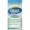 thumbnail image 4 of Colace 2-IN-1 Stool Softener + Stimulant Laxative Tablets, 60 Count (Pack of 2), 4 of 5