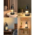 thumbnail image 5 of 2 Pack Warmer Lamp, Adjustable Height Candle Lamp Warmer, Stepless Dimming Function, Metal Candle Lamp for Jar Candles, 5 of 5