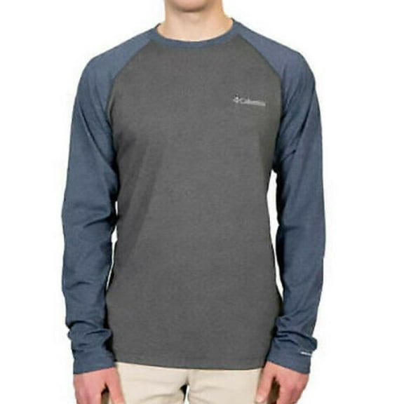 Columbia Men's Omni-Shade 1/4 Zip UPF 50 Pullover (M, Shark Navy Heather)