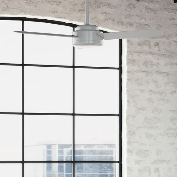 Restored Hunter Fan 44 Inch Casual Dove Grey Indoor Ceiling Fan with 3 Blades for Bedroom, Living Room, Office, Basement, Kitchen, Dining Room (Refurbished)