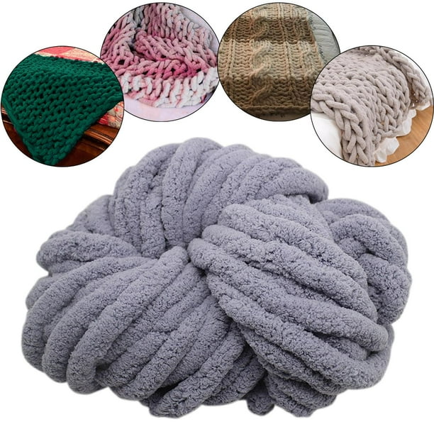 Fil Chenille Tricoté Épais Pour Couvertures Tricotées à La Main Fil De Couverture Jumbo Super Doux
