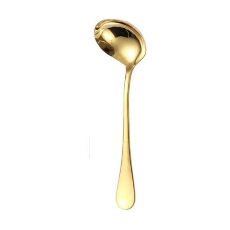 

Nonstick Restaurant Cookware Kitchen Fork Soup Spoon Slotted Spoon Shovel Utensil Gadgets Serving Spoon Colander Soup Ladle Cooking Tools GOLD F