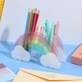 thumbnail image 6 of HOMEMAXS Assorted Color Acrylic Rainbow Pen Container Creative Storage Organizer for Desktop and Office 4.75 Inch, 6 of 8