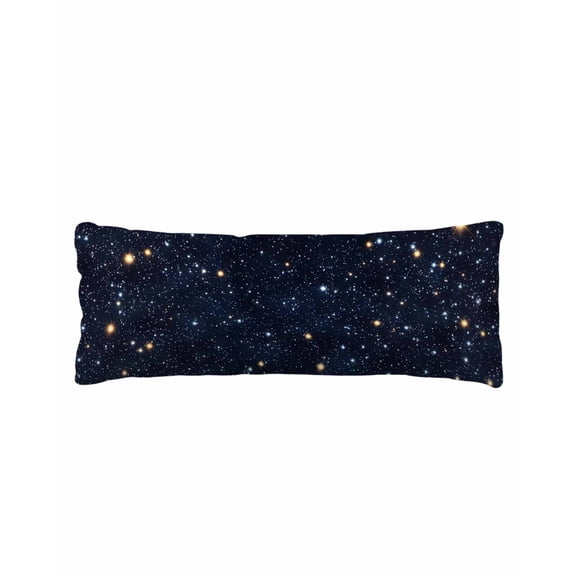 Blue Starry Sky Body Pillow Cover 20 x 60 Inch Decorative Pillow Cover Universe Space Galaxy Night Star Lumbar Pillowcase Seasonal Rectangle Cushion Case for Couch Sofa Bed Living Room