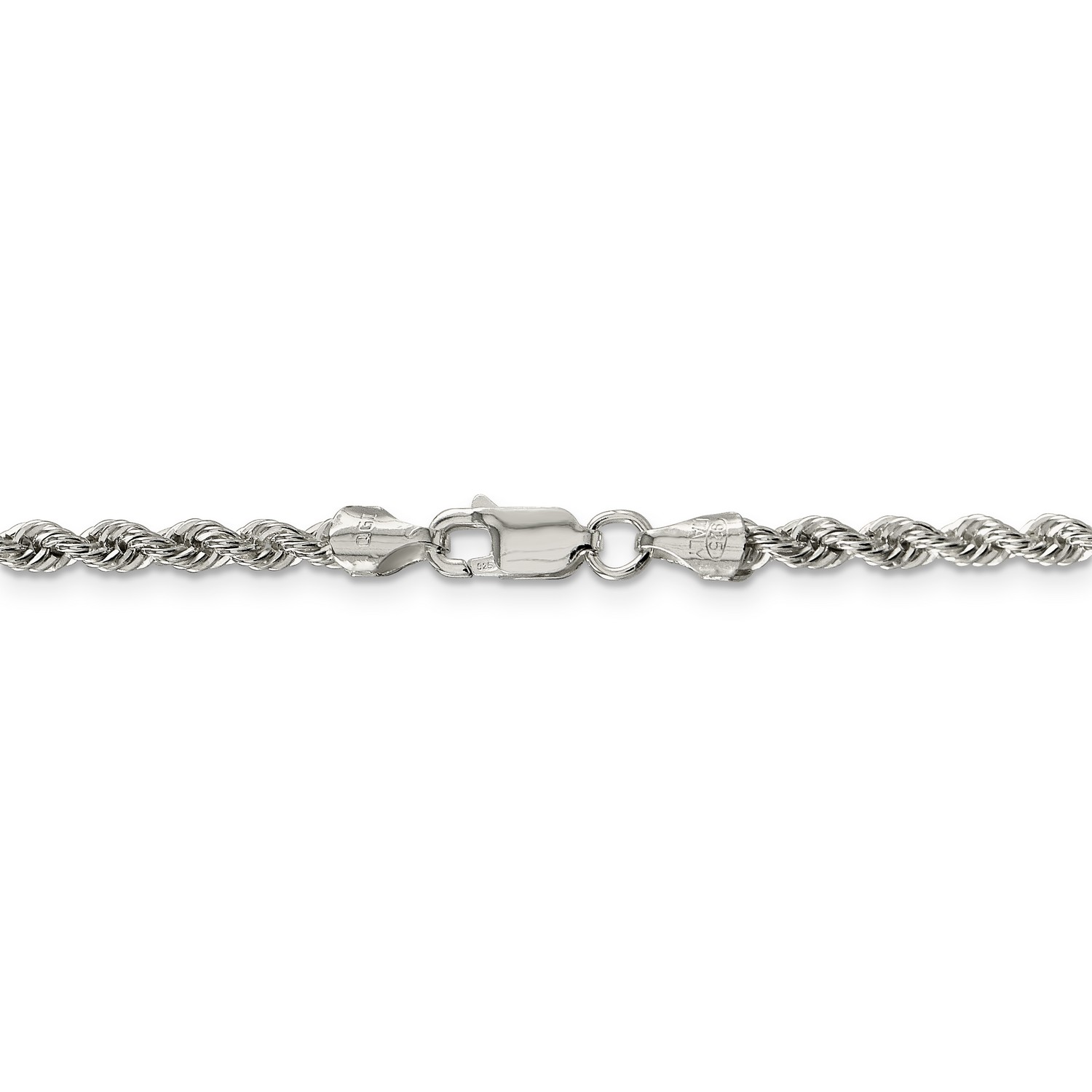 3.5 mm 925 Sterling Silver Diamond-Cut 