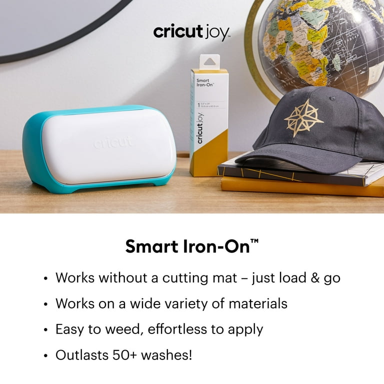 Cricut Joy™ Smart Iron-On™ Vinyl, Black, 5.5 x 24