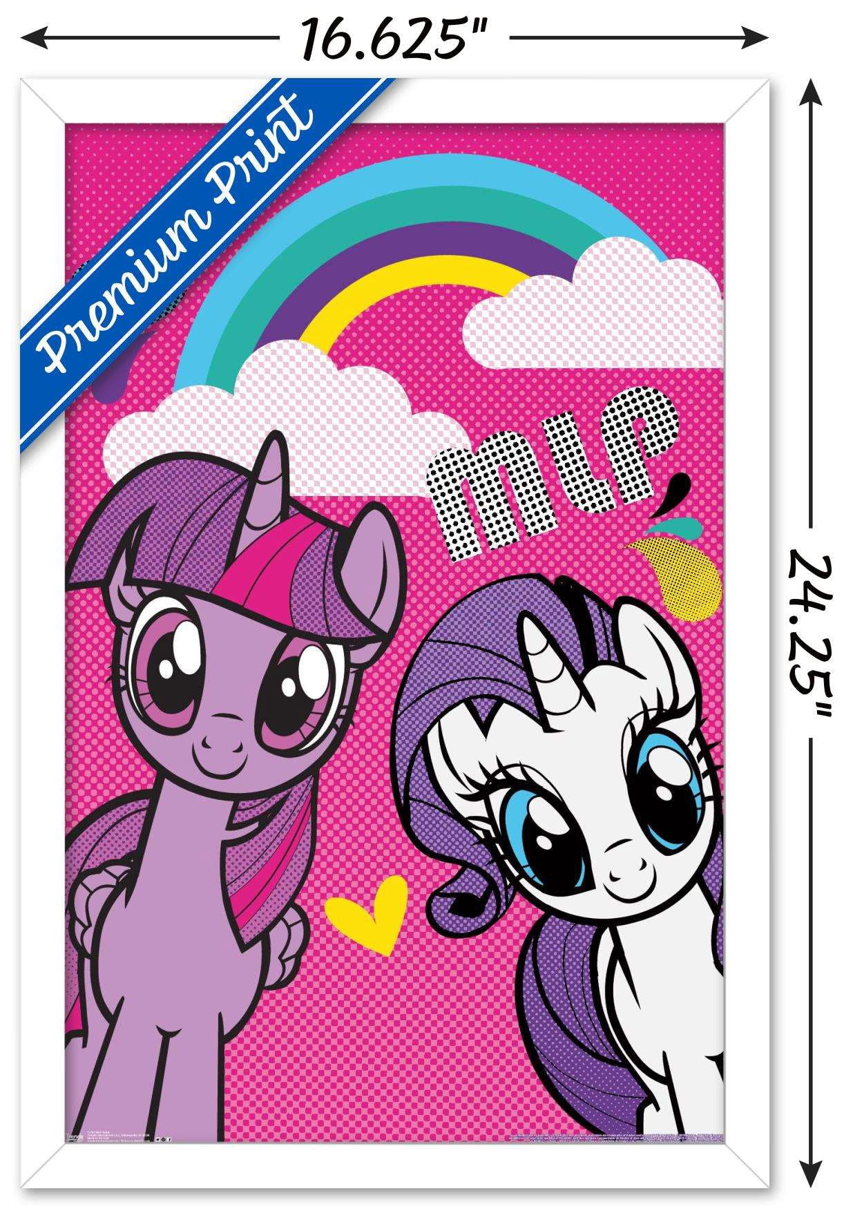 Hasbro My Little Pony - Smile Wall Poster, 14.725" x 22.375", Framed