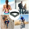 thumbnail image 4 of Unique Bargains 1 Pc Double Pocket Running Waist Pack with Magic Tapes for Hiking Gym Polyester Gray, 4 of 4