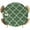 Green, variant on Round Table Cover 45-54 Inch White Moroccan Waterproof Reusable Table Cloth Round Fitted Vinyl Tablecloth with Elastic Edged for Parties Outdoors, Boho Morocco Geometric Quatrefoil Grid