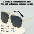 thumbnail image 2 of Upliftjoys Sunglasses, Retro Gradient Sunglasses UV400 Protection, Unisex Retro Square Sunglassess, 2 of 7
