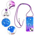 thumbnail image 5 of Funda para iPhone 13 Brillantina Líquida Divertida Reluciente y con Cristales en Movimiento Cuerpo Cruzado con Cordón Ajustable, 5 of 5
