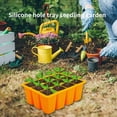 thumbnail image 5 of Nursery Pot for Plants Silica gel Seed Starting Trays Plant Start Kit and Base Durable Reusable Plant Pot for Succulents Vegetable Seedlings Garden Planters Accessories, 5 of 8
