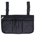 thumbnail image 1 of Bolsas laterales para silla de ruedas, gran capacidad, hermosas y prácticas, con reposabrazos, para scooters móviles, cochecitos., 1 of 14