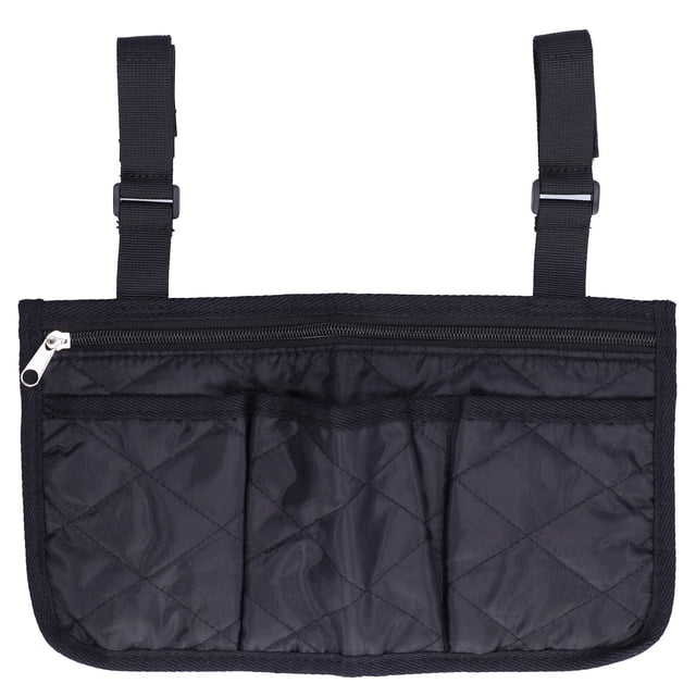 Bolsas laterales para silla de ruedas, gran capacidad, hermosas y prácticas, con reposabrazos, para scooters móviles, cochecitos.