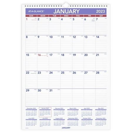 UPC: 0038576797338 | AT-A-GLANCE 2023 Erasable Monthly Wall Calendar Medium 12 x 17 – Erasable Wall