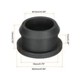 thumbnail image 2 of Uxcell 10Pcs Snap Rubber Grommet Plug Mount Dia 19mm ID 15mm Seal Anti-Scratch Electrical Box Cable Pipe Black, 2 of 6