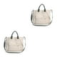 thumbnail image 1 of Sonducket Bolso de lona de moda de tela con alta capacidad para bolsos de hombro bolso de lona bolsas de mensajero blanco cremoso Blanco crema 2piezas, 1 of 6
