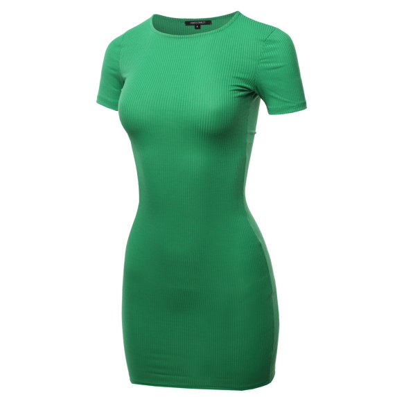 FashionOutfit Women's Solid Cute Mini Dress