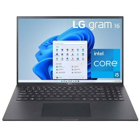 LG gram 16 in Ultra-Lightweight and Slim Laptop, Intel Evo Core i5 Processor, 8GB Memory/256GB SSD - Black