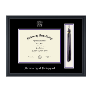 Framerly - UB Tassel Diploma Frame In Black Moulding