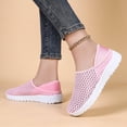 thumbnail image 5 of Domuza Orthopedic Dress Shoes for Women Arch Support Slip on Non Slip Nurse Shoes Breathable Mesh Stretch Volleyball Shoes Soft 2026 Foam Shoes Light pink 8.5（EU-41）, 5 of 7