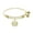 Yellow Tone Brass, variant on 7.25 Inches Aunt Bangle Bracelet Adjustable