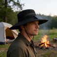 thumbnail image 5 of Hat with Fans Solar Power Fisherman Sun Hat Cooling Rechargeable Wide Brim Outdoor Fishing Cap 3 Speed for Men Adults by PALIFEUR, 5 of 10