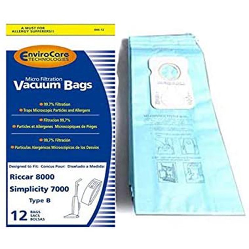 Riccar 8000 Simplicity 7000 Series Type B Vacuum 24 Bags 84612