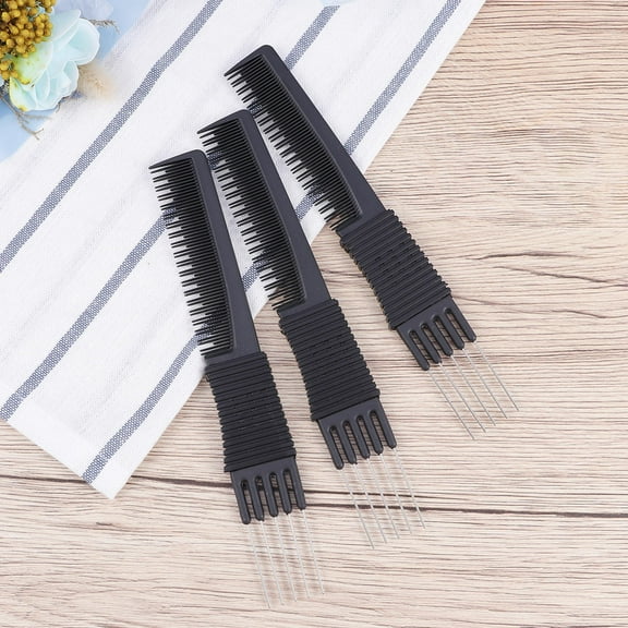 Masteelf 3 Pcs Combs Anti-static Haircut Comb Anti-static Comb Size 1 Black