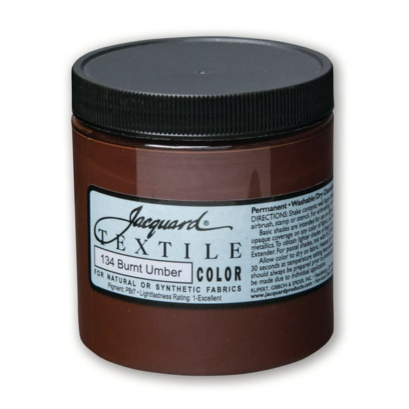 Jacquard Textile Color - Fabric Paint - (8 oz) - Burnt Umber
