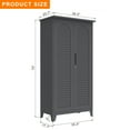 thumbnail image 2 of Deiokin 73" Tall Metal Tool Storage Cabinet, Heavy Duty Steel Garage Organizer with Adjustable Shelves & Pegboard, 2 of 9