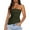 Army Green, variant on PRETTYGARDEN Womens Summer Tube Tops 2025 Trendy Strapless Ruched Going Out Tops Outfits Asymmetrical Bandeau Shirts