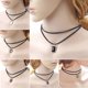 thumbnail image 2 of Collar de terciopelo negro Yashi de doble capa para El cuello 32 cm, 2 of 5