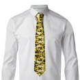 thumbnail image 2 of Men'S Tie Yellow Camouflage Print Polyester Necktie - One Size, 2 of 7