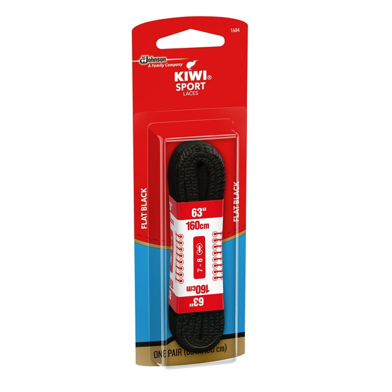 KIWI Sport Flat Laces, Black, 63
