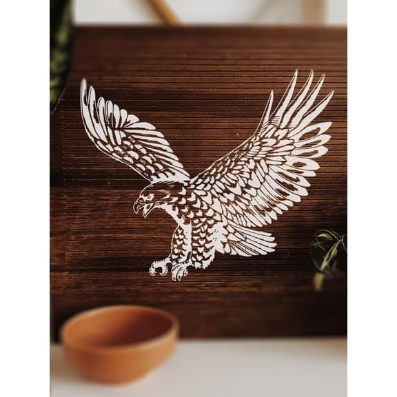 1Pcs Eagle Pattern Printing Stencil Crafts Drawing Templates Turquoise Reusable Stencil