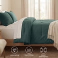 thumbnail image 6 of U by Bedsure 3 Pieces King Comforter Bedding Set, Mallard Green Bed Comforter Set for All Seasons, 1 Lightweight Prewashed Comforter and 2 Pillowcases, 6 of 8