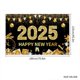 thumbnail image 2 of Fondo negro de Feliz Año Nuevo, decoración de fiesta de fondo de Feliz Año Nuevo, el diseño está lleno de una atmósfera agradable, 2 of 5