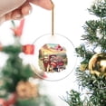 thumbnail image 2 of Be My Valentine's Goldendoodle Truck Full of Love Flower Balloon Acrylic Round Ornament Doodle Dog Lover Gifts Idea Home Tree Decor - 02029, 2 of 4