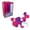 19 Pc Set, Pink/Purple/White, variant on Waloo Sports Jumbo Building Blocks for Toddlers and Kids, 25 Pc Set