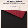 thumbnail image 6 of Loomsnest Diamond Quilted Comforter King Size, All Season, Soft, Lightweight, Reversible Down Alternative Duvet Insert (Red & Black), 6 of 7