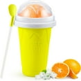 thumbnail image 3 of Slushie Maker Cup  Magic Quick Frozen Smoothies Cup  Cooling Cup  Double Layer Squeeze Slushie Maker Cup  Homemade Milk Shake Ice Cream Maker 1PCS/Green, 3 of 6