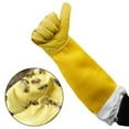 thumbnail image 6 of Beekeeper Prevent Gloves Protective Sleeves Ventilated Professional Anti Bee For Apiculture Beekeeper Beehive Yellow-L, 6 of 10