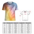 thumbnail image 2 of Ink Wash Blending T-Shirts Casual T-Shirt Short Sleeve Women Trendy Tshirt Beach Custom Tops, 2 of 5