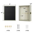 thumbnail image 6 of Shadow Box Frame 8x10 Wood Deep Display Case With Beads Door And Glass Window  Memory For Pictures Medals Memorabilia Collections Rustic Grey, 6 of 7