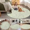 thumbnail image 5 of Sage Green Branches Round Area Rug 3Ft Washable Small Circle Rugs for Kitchen Entryway, Vintage Art Farmhouse Non-Slip Carpet Floor Mats Indoor Outdoor Carpet Runner Aesthetic Home Decor, 5 of 8