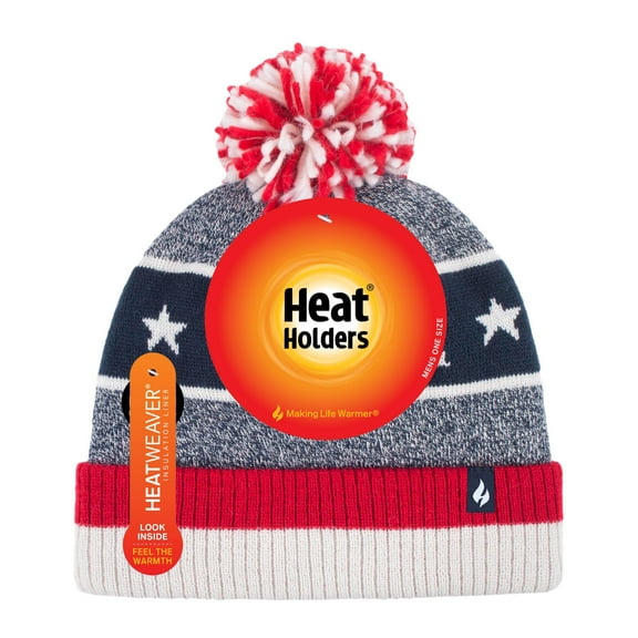 Men's Heat Holders Heatweaver Lined Patriotic Hat Color: Usa Red Size: N/A